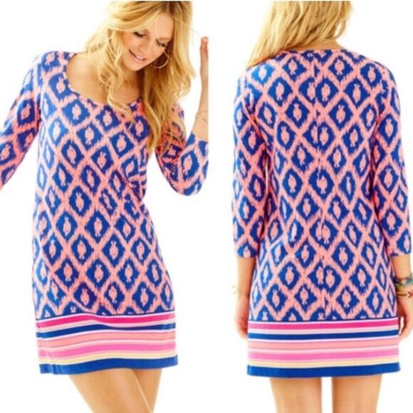 Lilly Pulitzer Beacon Fish Chase Dress in Bomber Blue | Beach Vacation Spring SM - Picture 13 of 14